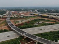 Progres Pembangunan Tol Jakarta-Cikampek Selatan. (Dok. PT Hutama Karya Infrastruktur)