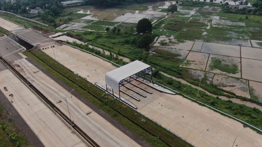 Progres Pembangunan Tol Jakarta-Cikampek Selatan. (Dok. PT Hutama Karya Infrastruktur)