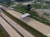 Progres Pembangunan Tol Jakarta-Cikampek Selatan. (Dok. PT Hutama Karya Infrastruktur)