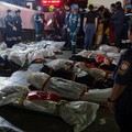 Sebanyak 27 orang tewas dalam kebakaran besar di sebuah bar di Bangkok, Thailand, pada Minggu (12/7/2026) malam waktu setempat. Selain puluhan korban tewas, puluhan orang lainnya juga terluka. (via REUTERS/BANGKOK RESCUE WORKERS GROUP)
