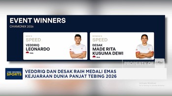 Veddriq dan Desak Raih Medali Emas Kejuaraan Dunia Panjat Tebing 2026