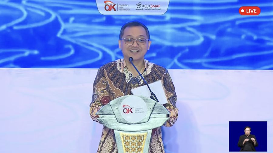 Deputi Bidang Koordinasi Pengelolaan dan Pengembangan Usaha Badan Usaha Milik Negara. Ferry Irawan dalam acara ‘Risk and Governance Summit (RGS)’ di Jakarta, Selasa (14/7/2026). (Tangkapan layar YouTube Ototitas Jasa Keuangan)