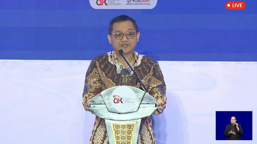 Deputi Bidang Koordinasi Pengelolaan dan Pengembangan Usaha Badan Usaha Milik Negara. Ferry Irawan dalam acara ‘Risk and Governance Summit (RGS)’ di Jakarta, Selasa (14/7/2026). (Tangkapan layar YouTube Ototitas Jasa Keuangan)