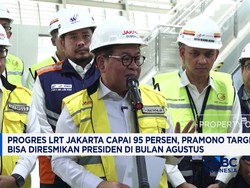 Progres LRT Jakarta Capai 95 %, Pramono Targetkan Bisa Diresmikan Presiden di Bulan Agustus