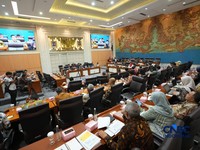 Rapat kerja Kementerian Perindustrian dengan Komisi VII DPR RI di Komplek Parlemen, Jakarta, Selasa (14/7/2026). (CNBC Indonesia/Ferry Sandi)