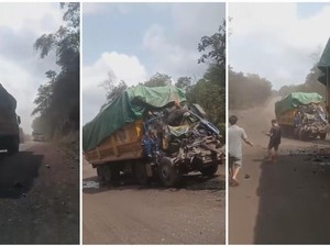 Truk Batu Bara Tabrakan di Muratara, Sopir Tewas Terjepit