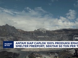 Antam Siap Caplok 100% Produksi Emas dari Smelter Freeport