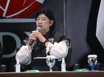 Deputi Gubernur Senior Bank Indonesia, Destry Damayanti saat menyampaikan pemaparan dalam Investment Forum 2026 di Bursa Efek Indonesia (BEI), Jakarta, Rabu (15/7/2026). (CNBC Indonesia/Faisal Rahman)