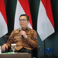 Direktur Utama Bursa Efek Indonesia, Jeffrey Hendrik saat menyampaikan pemaparan dalam Investment Forum 2026 di Bursa Efek Indonesia (BEI), Jakarta, Rabu (15/7/2026). (CNBC Indonesia/Faisal Rahman)