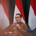 Direktur Utama Bursa Efek Indonesia, Jeffrey Hendrik saat menyampaikan pemaparan dalam Investment Forum 2026 di Bursa Efek Indonesia (BEI), Jakarta, Rabu (15/7/2026). (CNBC Indonesia/Faisal Rahman)