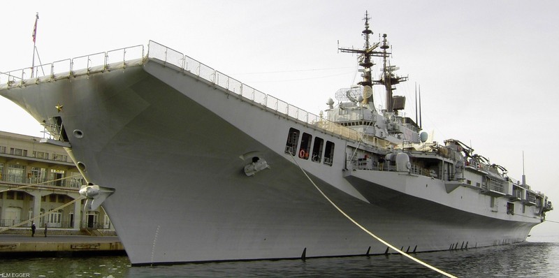 Kapal induk Giuseppe Garibaldi buatan Italia yang akan dipesan Presiden Prabowo Subianto. (Dok. seaforces)