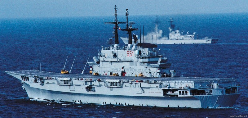 Kapal induk Giuseppe Garibaldi buatan Italia yang akan dipesan Presiden Prabowo Subianto. (Dok. seaforces)
