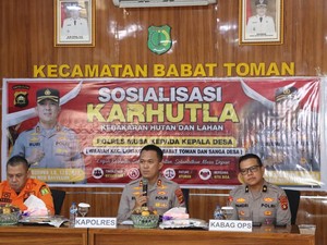 Kapolres Muba Minta Kades Waspada Karhutla, Lapor Jika Temukan Hotspot