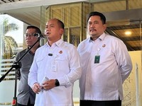 Kapuspenkum Kejagung Anang Supriatna di kompleks Kejagung, Kebayoran Baru, Jakarta Selatan, Rabu (15/7/2026). (Rumondang Naibaho/detikcom)