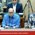 Komisi XXI DOR RI raker dengan Menteri Investasi dan Hilirisasi. (Tangkapan layar youtube Parlemen RI)