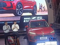 MG Rilis MG ZS Hybrid+ di Bengkel Space SCBD, Rabu (15/7/2026). (CNBC Indonesia/Ferry Sandi)