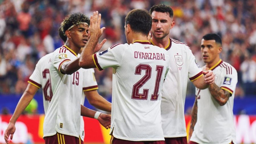 Foto: Para pemain Spanyol merayakan gol ke gawang Prancis di Stadion Dallas, Arlington, Texas, Amerika Serikat, Rabu (15/7/2026) dini hari WIB. (Dokumentasi Federasi Sepakbola Spanyol)