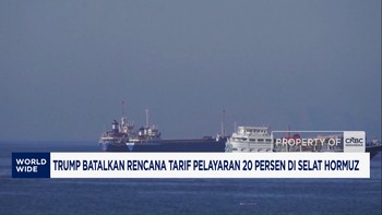 Trump Batalkan Rencana Tarif Pelayaran 20% di Selat Hormuz