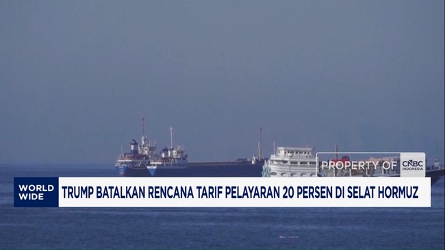 Video: Trump Batalkan Rencana Tarif Pelayaran 20% di Selat Hormuz