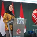 Wakil Ketua DPR RI, Sari Yuliati saat menyampaikan pemaparan dalam Investment Forum 2026 di Bursa Efek Indonesia (BEI), Jakarta, Rabu (15/7/2026). (CNBC Indonesia/Faisal Rahman)