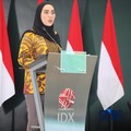 Wakil Ketua DPR RI, Sari Yuliati saat menyampaikan pemaparan dalam Investment Forum 2026 di Bursa Efek Indonesia (BEI), Jakarta, Rabu (15/7/2026). (CNBC Indonesia/Faisal Rahman)