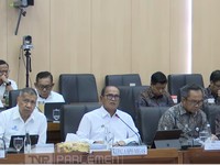 Kepala BPH Migas Wahyudi Anas saat rapat dengan Komisi XII DPR RI. (Tangkapan layar youtube TV Parlemen)