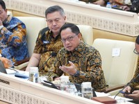Menteri Dalam Negeri (Mendagri) Muhammad Tito Karnavian saat di Kompleks DPR (Dok Kementerian Dalam Negeri)