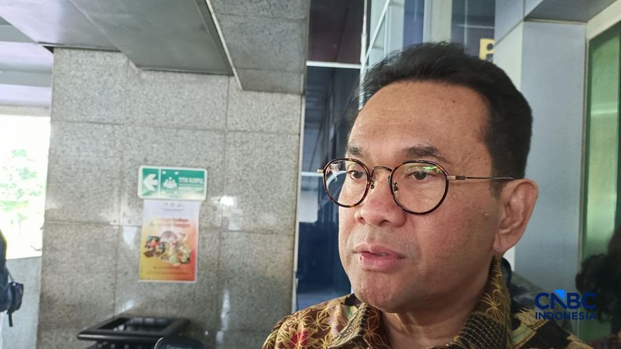 Menteri Perdagangan (Mendag) Budi Santoso saat ditemui di Kompleks Parlemen, Jakarta, Kamis (16/7/2026). (CNBC Indonesia/Martyasari Rizky)