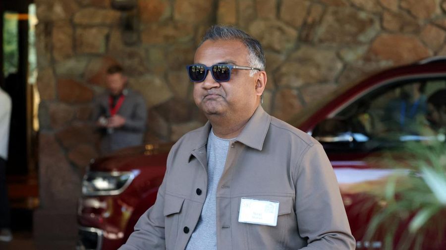 Neal Mohan, CEO YouTube, menghadiri Konferensi Media dan Teknologi Allen and Co. Sun Valley tahunan di Sun Valley Resort di Sun Valley, Idaho, AS, 7 Juli 2026.