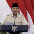 Presiden Prabowo Subianto saat menyampaikan sambutan dalam Groundbreaking Proyek Strategis Nasional Liquefied Natural Gas (LNG) Abadi Masela, Maluku, Kamis (16/7/2026). (Tangkapan Layar Youtube/Sekretariat Presiden)