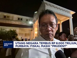 Utang Negara Tembus Rp8.000T, Purbaya: Fiskal Masih "Prudent"