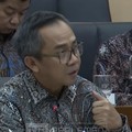 Wakil Direktur Utama PT Pertamina Patra Niaga Taufik Aditiyawarman saat rapat dengan Komisi XII DPR RI. (Tangkapan layar youtube TV Parlemen)