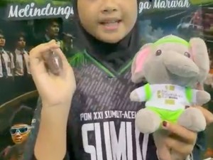 Senangnya Aira Bocah SD Pekanbaru Dapat Merchandise Bibit Pohon di RBR 2026
