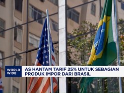 AS Hantam Tarif 25% untuk Sebagian Produk Impor dari Brasil