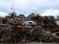 Banjir katastrofik kembali melanda Texas Tengah akibat meluapnya Sungai Guadalupe., Jumat (17/7/2026). (REUTERS/Kaylee Greenlee)