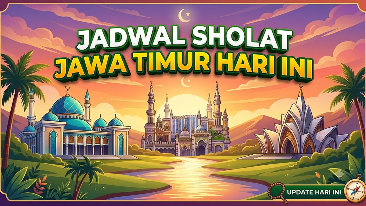 Jadwal Sholat Jatim Hari Ini dari Bangkalan-Surabaya