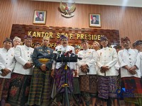 Foto: Tokoh Bali di Kantor Staf Presiden, Jakarta, Jumat (17/7/2026). (CNBC Indonesia/Emir Yanwardhana)