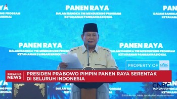 Prabowo Pimpin Panen Raya Serentak di 43 Titik
