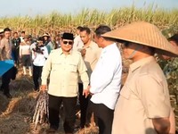 Foto: Presiden Prabowo Subianto menghadiri acara Panen Raya TNI di Malang, Jawa Timur, Jumat (17/7/2026). (YouTube/Sekretariat Presiden)