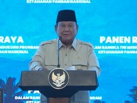 Presiden Prabowo Subianto pimpin Panen Raya Serentak di Seluruh Indonesia Bersama TNI, 17 Juli 2026. (YouTube/Sekretariat Presiden)