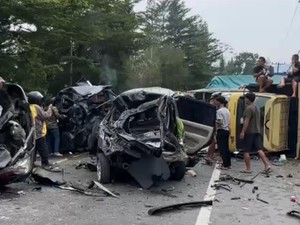 Tabrakan Beruntun 8 Kendaraan di Sibolangit, 2 Orang Tewas