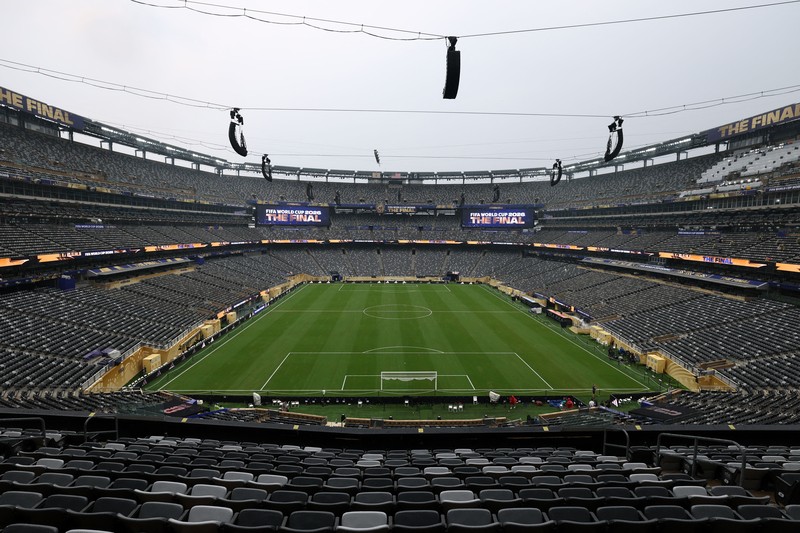 Laga final Piala Dunia 2026 akan digelar di New York New Jersey Stadium atau MetLife Stadium. Spanyol dan Argentina akan bermain di salah satu stadion paling besar di Liga Football Nasional (NFL). (REUTERS/Amanda Perobelli)