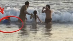 Detik-detik Anak Meisya Siregar Terseret Ombak di Bali
