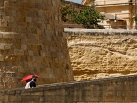 Spanyol menghadapi gelombang panas ketiga pada musim panas tahun ini dengan suhu yang diperkirakan melampaui 45 derajat Celsius di sejumlah wilayah. Minggu (19/7/2026). (REUTERS/Alejandro Martinez Velez)