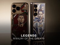 Aksesoris handphone Caviar merilis desain 'Legend' bergambar Christiano Ronaldo dan Lionel Messi. (Dok. caviar)
