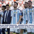 Argentina Gagal Patahkan "Kutukan" Juara Bertahan di Piala Dunia