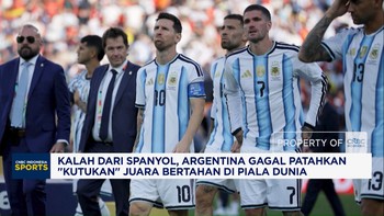 Argentina Gagal Patahkan "Kutukan" Juara Bertahan di Piala Dunia