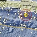 Gempa M 2.8, 66 km Tenggara Pacitan, Jawa Timur,  Kedalaman: 20 Km. (Dok. BMKG)