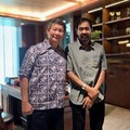 Gubernur Aceh Muzakir Manaf bertemu dengan Utusan Khusus Presiden Bidang Energi dan Iklim  Hashim Djojohadikusumo di Jakarta. (Instagram/muzakirmanaf1964)
