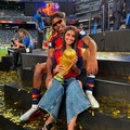 Inés García membagikan momen perayaan kemenangan Spanyol di Piala Dunia 2026 melalui akun Instagram pribadinya. Dalam unggahan tersebut, Inés terlihat memegang trofi Piala Dunia saat ikut merayakan keberhasilan Spanyol meraih gelar juara. (Instagr